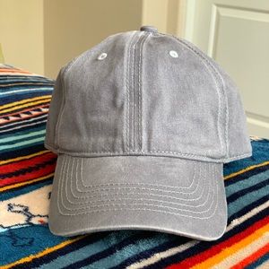 Plain gray baseball hat